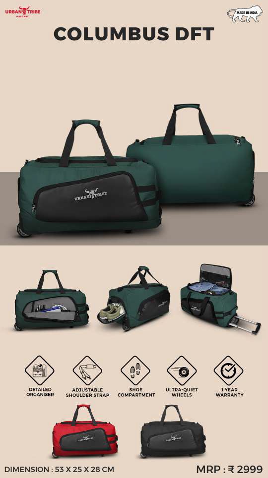 COLUMBUS DFT – Organiser Duffle Trolley Bag